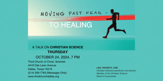 October 24 Lecture Third Church Dallas