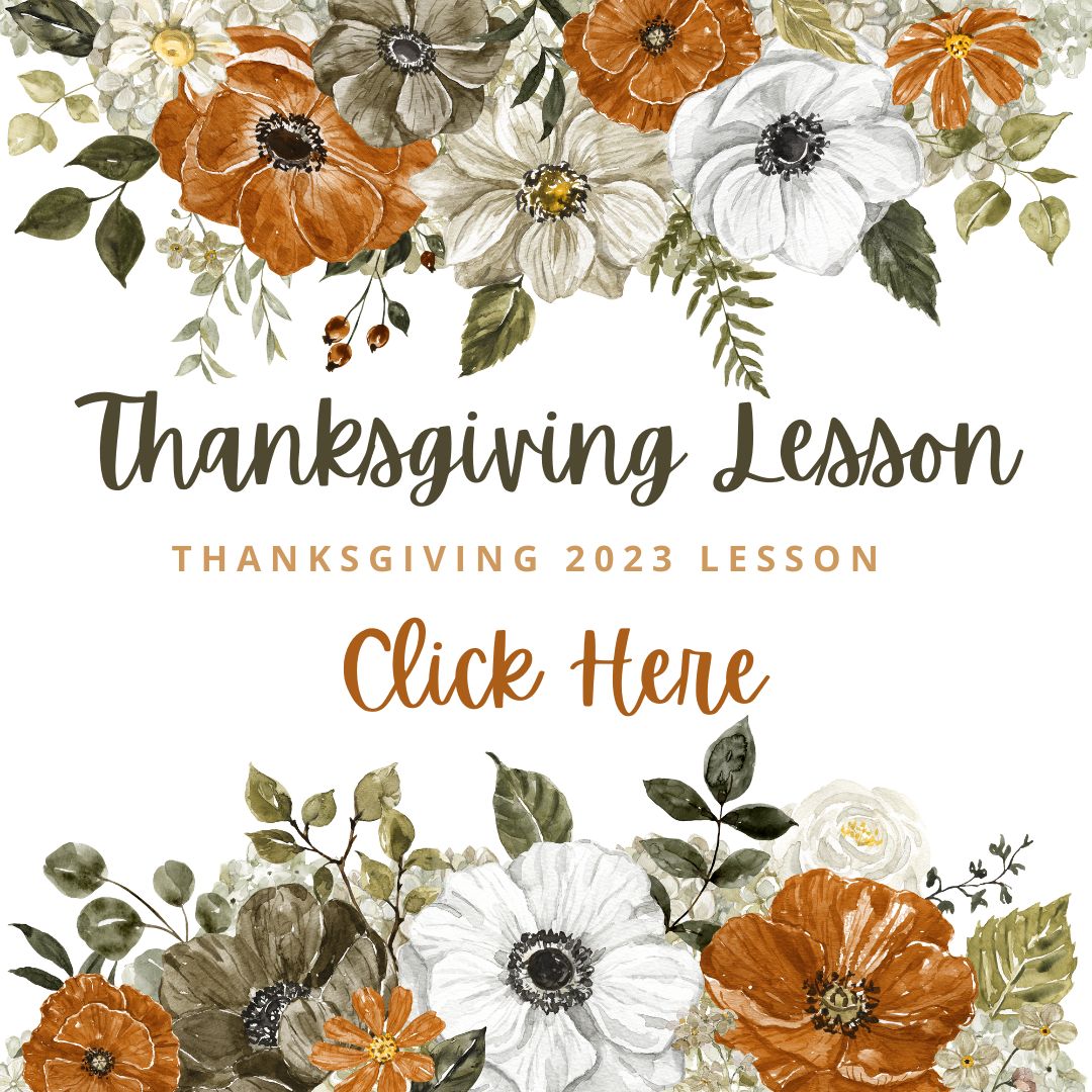 Thanksgiving 2023 Lesson 